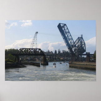 Póster Bloques de Ballard - Seattle, WA