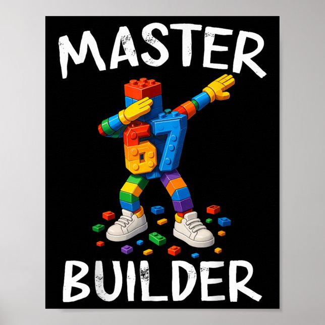 Póster Bloques de construcción Master Builder Dabbing 67  (Frente)