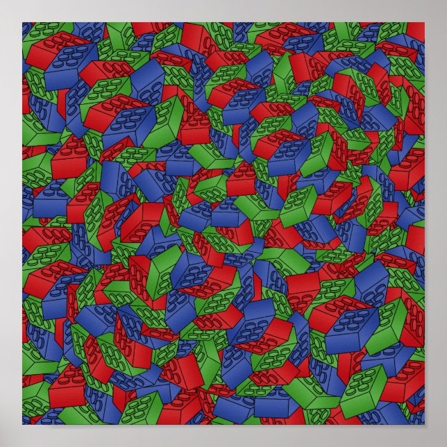 Póster Bloques de construcción Poster POP ART (Frente)