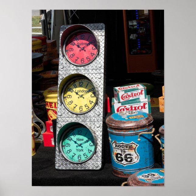 Póster Bloques de época - Sydney, Londres, Nueva York (Frente)