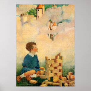 Póster Bloques de sueños de Jesse Willcox Smith