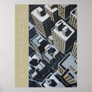Póster Bloques del horizonte de Manhattan