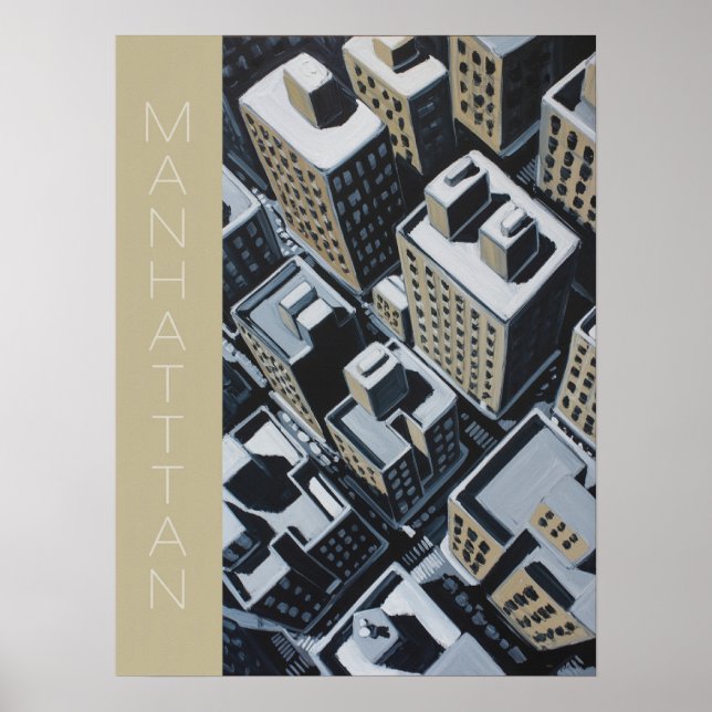 Póster Bloques del horizonte de Manhattan (Frente)