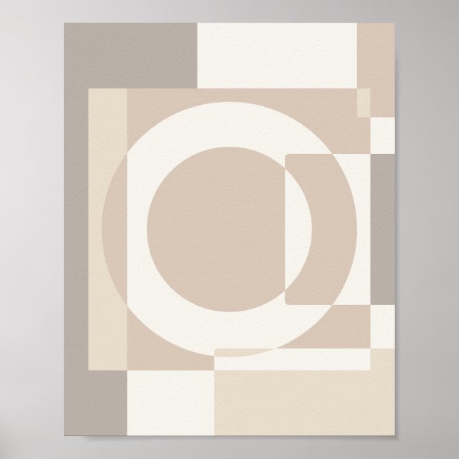 Póster Bloques Geométricos Suaves – Simple y Elegante (Frente)