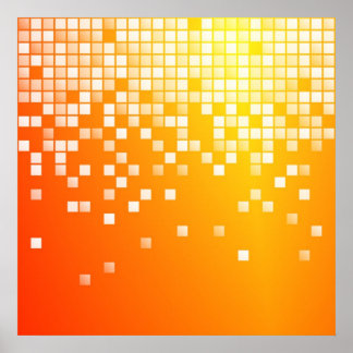 Póster Bloques naranjas