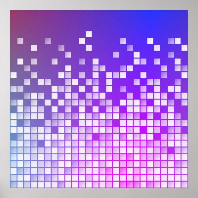 Póster Bloques púrpuros (Frente)