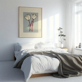Póster Blossom Duo: Elegancia simple en flor
