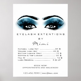 Póster Blue Black White Makeup Eyes Lazas Precios