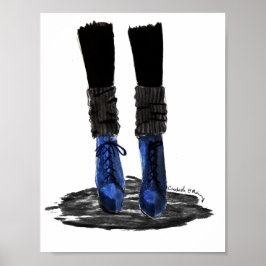 Póster Blue Boots