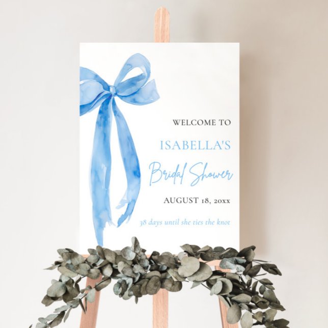 Póster Blue Bow está atando la ducha nupcial (Subido por el creador)