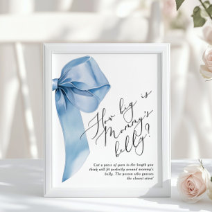 Póster Blue Bow ¿Qué tan grande es el juego del vientre d