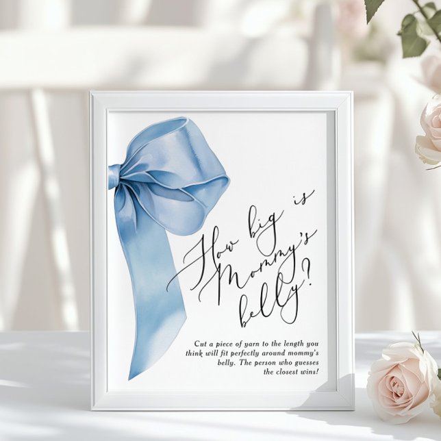 Póster Blue Bow ¿Qué tan grande es el juego del vientre d (Subido por el creador)