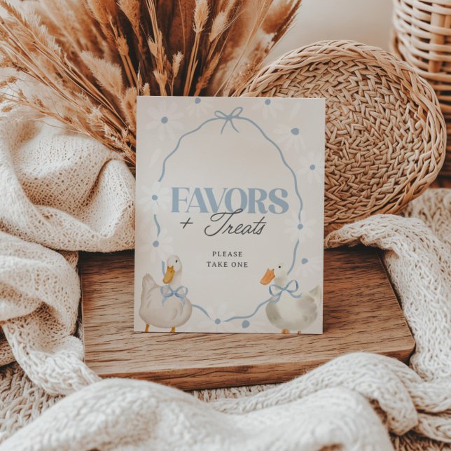 Póster Blue Bow Silly Goose Coquette Favors & Trata Rótul (Subido por el creador)