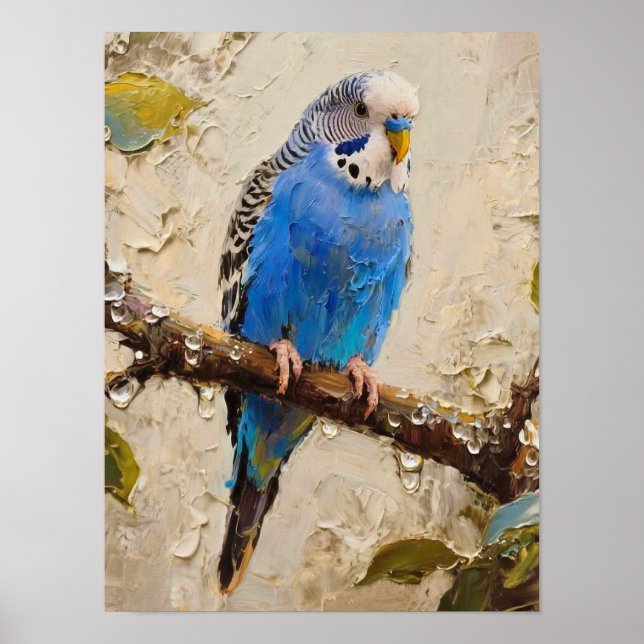 Póster Blue Budgie (Frente)