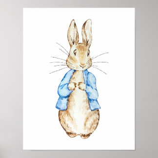 Póster Blue Bunny Wall Art | Conejo acuático