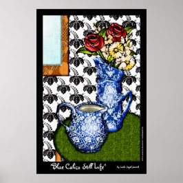 Póster Blue Calico Still Life (Poster Bella Artes)
