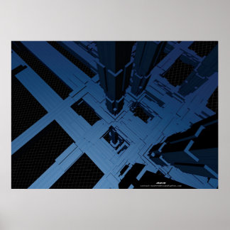 Póster blue city way above
