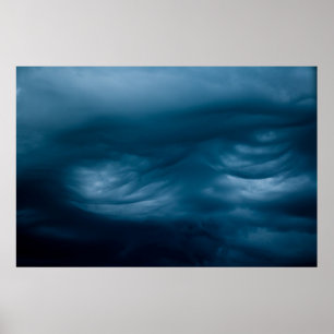 Póster Blue cumulus clouds