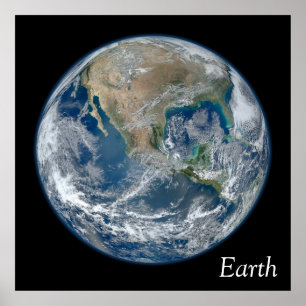 Póster Blue Earth