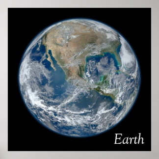 Póster Blue Earth