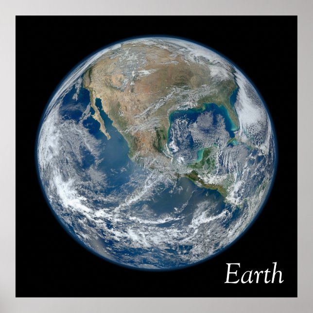 Póster Blue Earth (Frente)