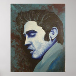 Póster Blue Elvis