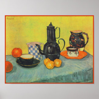 Póster Blue Enamel Coffeepot Earthenware Van Gogh Fine