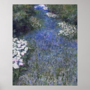 Póster Blue Forest Path Impresionist Oilaint