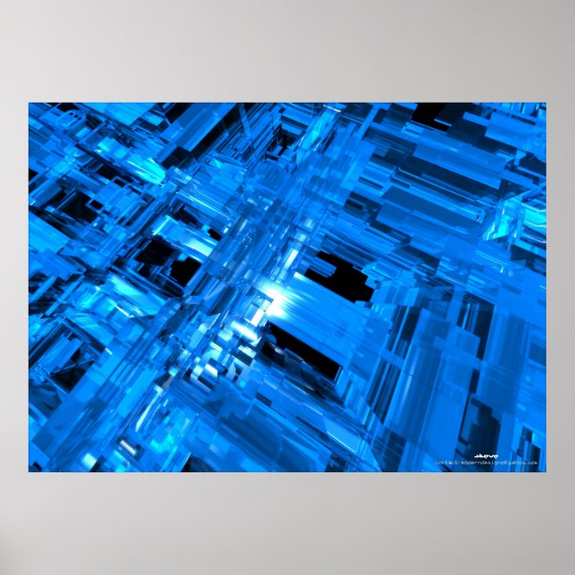 Póster blue glass (Frente)