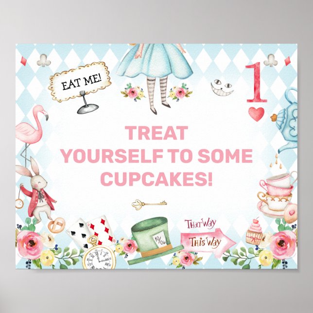 Póster Blue Gold Alice One-derland Primer Rótulo de cumpl (Frente)