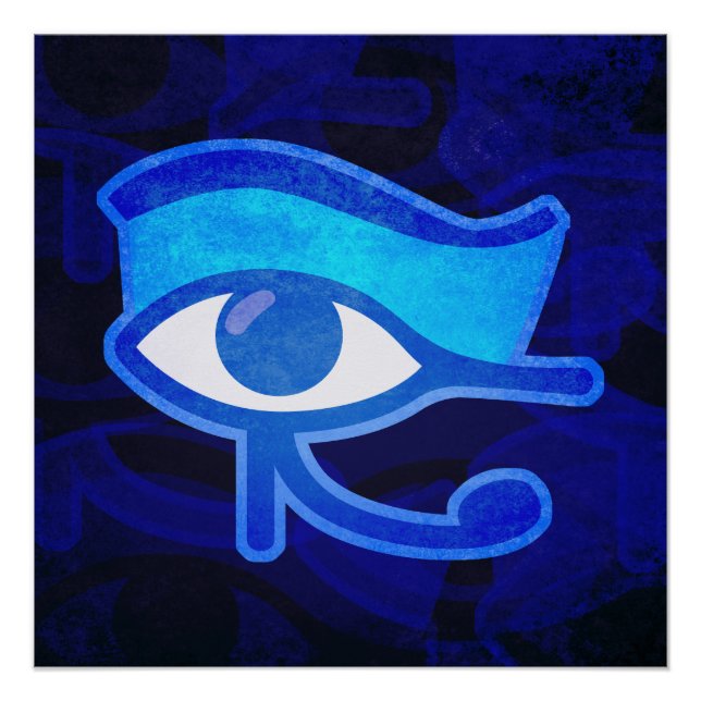 Póster Blue Horus Eye (Anverso)