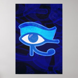 Póster Blue Horus Eye