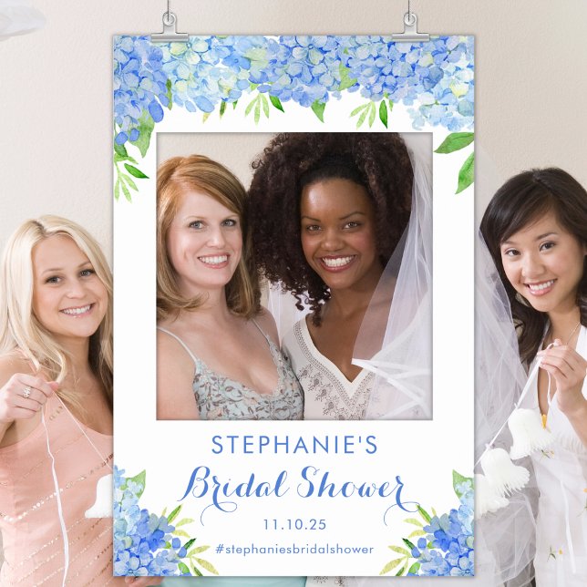 Póster Blue Hydrangea Bridal Shower Photo Prop (Subido por el creador)