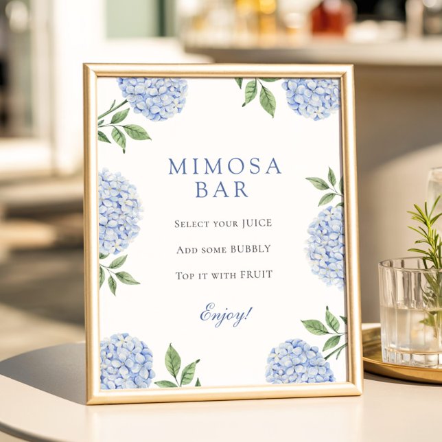 Póster Blue Hydrangeas Classic Border Mimosa Bar (Subido por el creador)