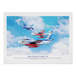 Póster Blue Impulse Japan Air Self-Defense Force (JASDF)