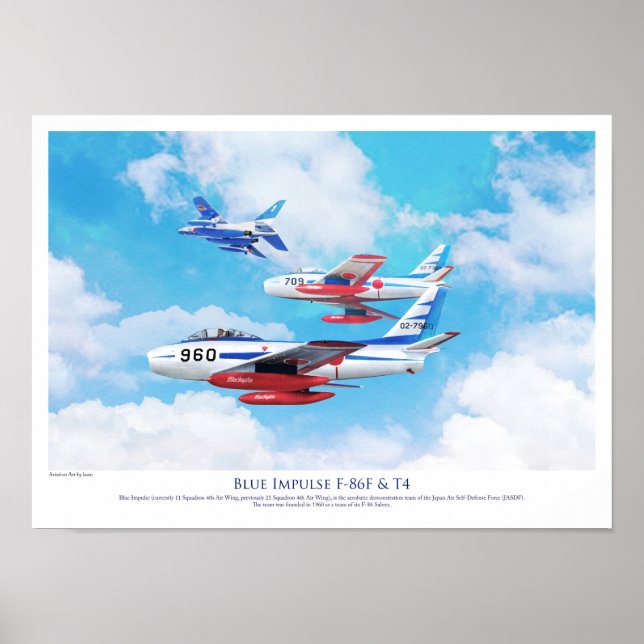 Póster Blue Impulse  Japan Air Self-Defense Force (JASDF) (Frente)