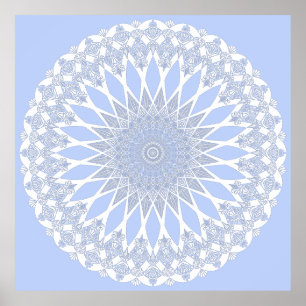 Póster Blue Juniper Berry Tristyns Mandala