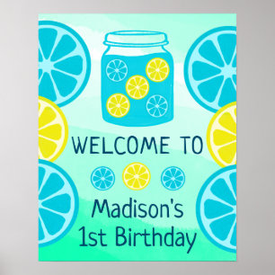 Póster Blue Lemonade Summer Boy Poster de bienvenida al c