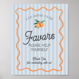 Póster Blue Little Cutie Citrus Main Squeeze Favores