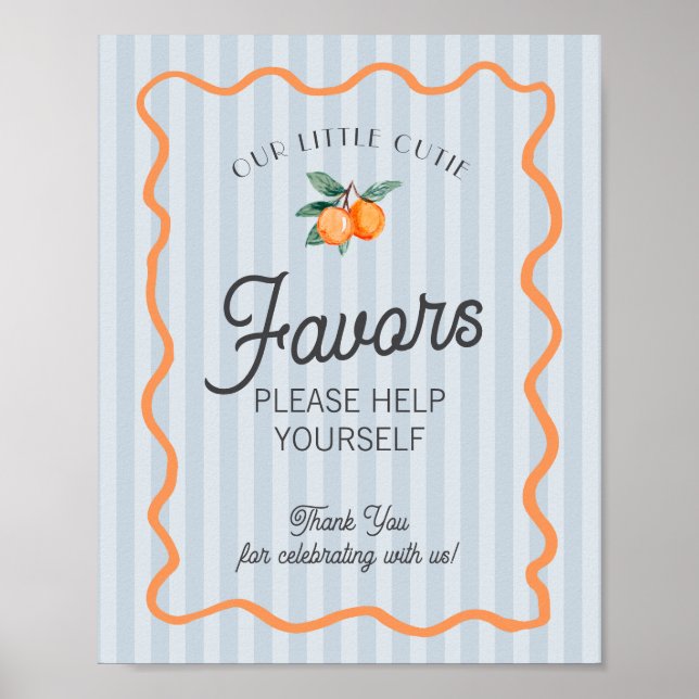 Póster Blue Little Cutie Citrus Main Squeeze Favores (Frente)