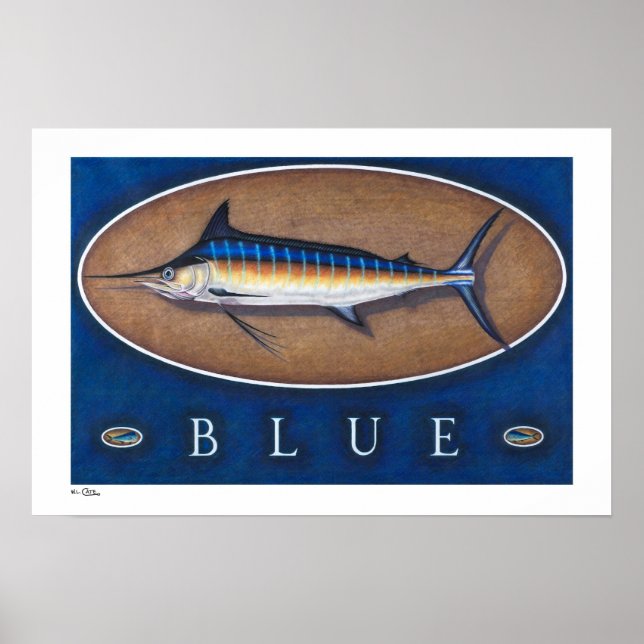 Póster Blue Marlin Posters, Prints and Frames (Frente)