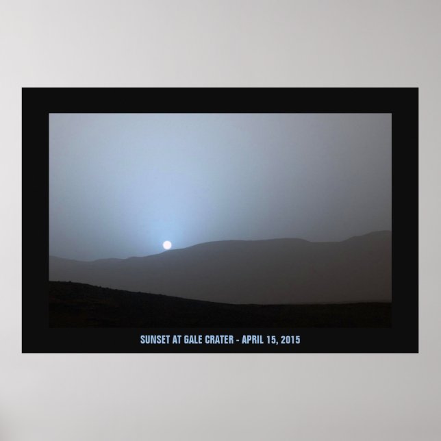 Póster Blue Martian Sunset (Frente)