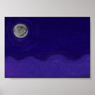 Póster Blue Moon Diun Art Decor
