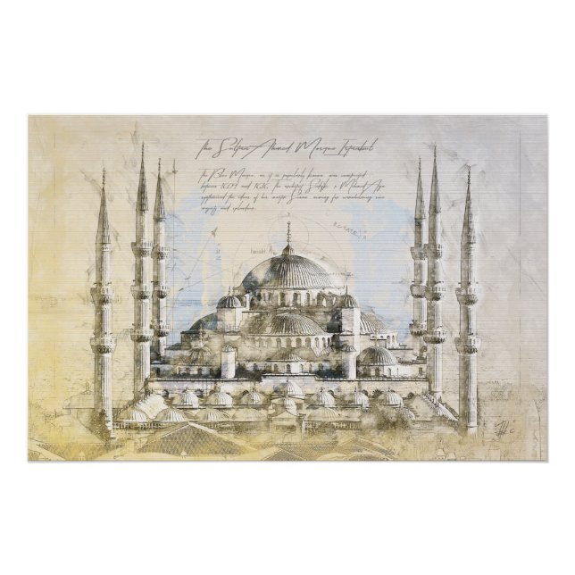 Póster Blue mosque (Anverso)