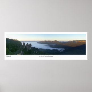 Póster Blue Mountains Dawn
