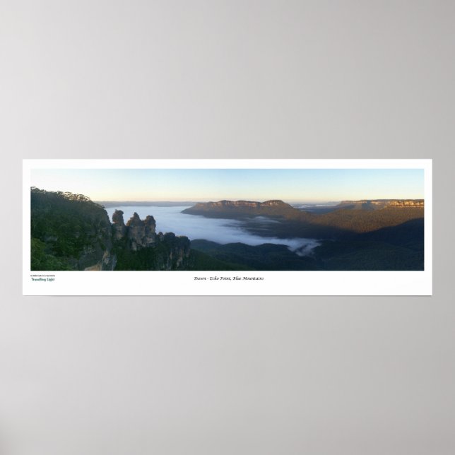 Póster Blue Mountains Dawn (Frente)