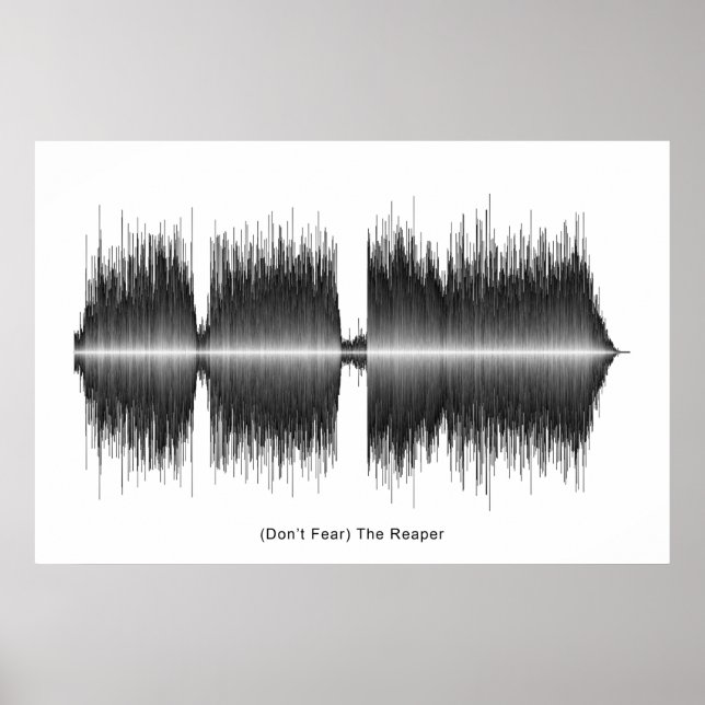 Póster Blue Oyster Cult Reaper Soundwave Art (Frente)