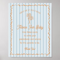 Blue Palm Springs Pastel Beach Advance para el beb