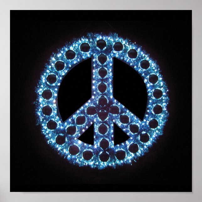 Póster blue peace canvas print (Frente)