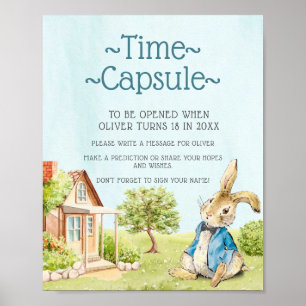 Póster Blue Peter The Rabbit First Birday Time Capsule